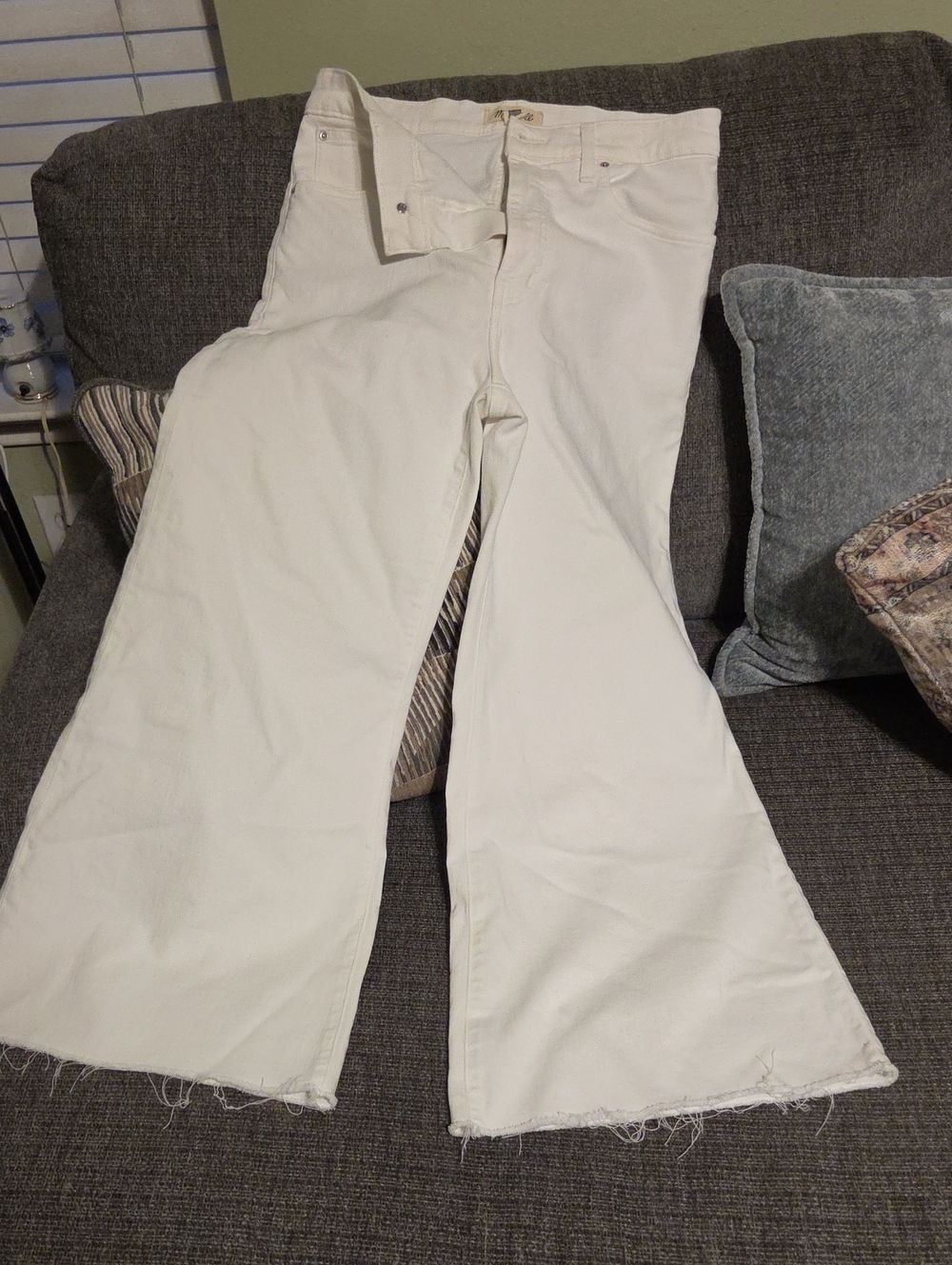 Madewell White High-Rise Jeans